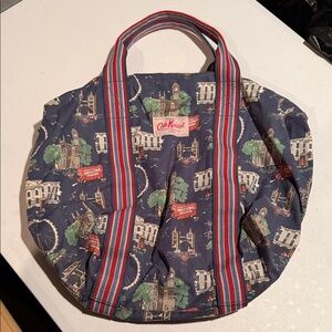 Cath Kidston Navy Blue Tote Bag with London Print